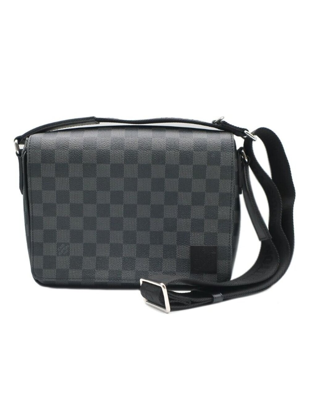 Louis Vuitton District PM Black Damier Graphite Canvas Silver